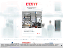 Tablet Screenshot of elsit.pl
